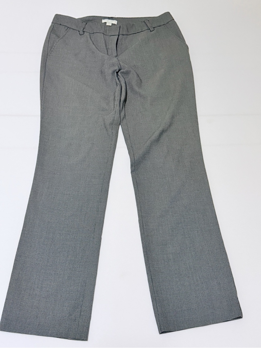 New York & Company Black and White Patterned Stretch Pants